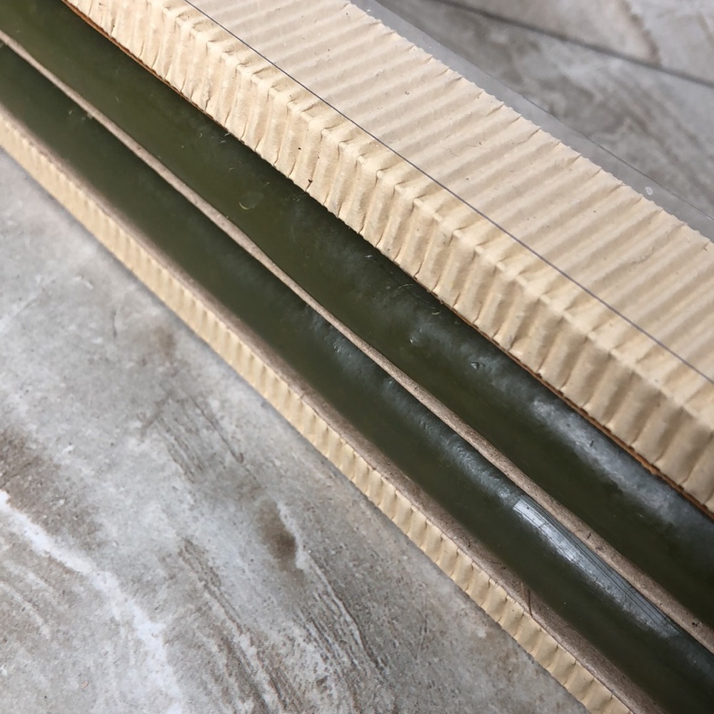 Vance Kitira 16” TIMBER TAPERS Moss Green Gift Box of 2 Candles‎ - Picture 8 of 10
